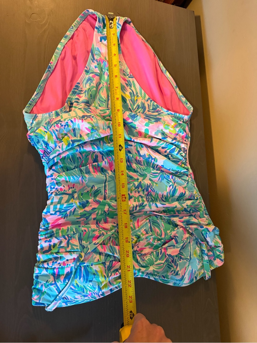 Lilly Pulitzer Flamenco Ruched One-Piece Swimsuit - Picture 7 of 9